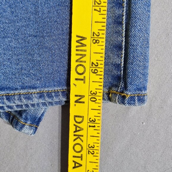 Buffalo jeans women's size 16 denim blue colour Della High rise Wide leg jean - Picture 12 of 14